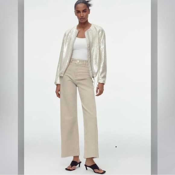 Zara Marine straight pants in color Stone size 4, euro 36 - Picture 5 of 5